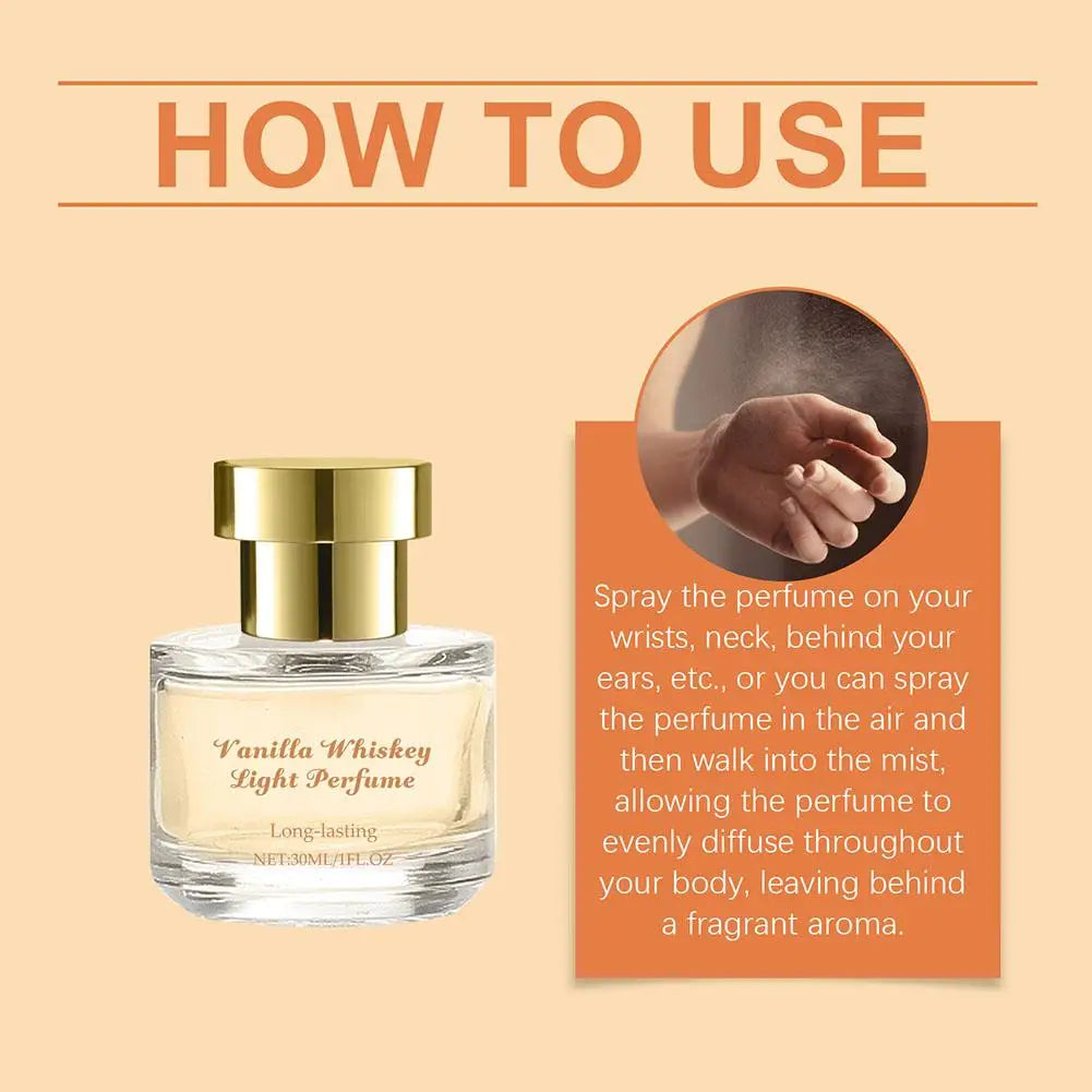 30ml Vanilla Perfume Skin Body Mist Vanilla Essential Oil For Skin Eau De Toilette Spray Long Lasting Perfume For Women