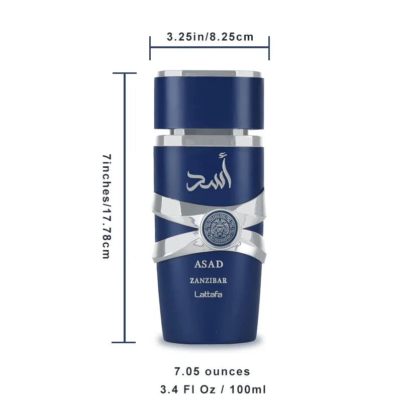 100ml Original Asad Men's Eau De Toilette High Quality Unisex Arabian Perfume Pheromone Arabic
