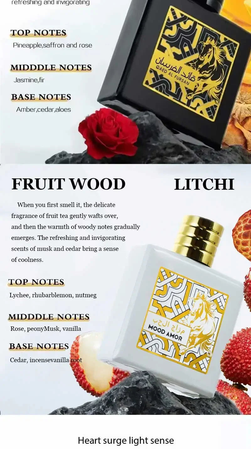 100ml Original Arabian Perfume For Men Women Lasting Fragrances Eau De Parfum Homber Body Spray Pheromone Deodorant perfume man