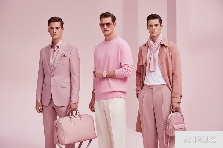 AMPALO , mens , pink theme